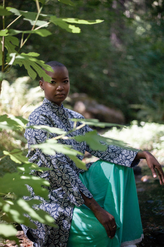 Quilted Fae Coat ~ Water