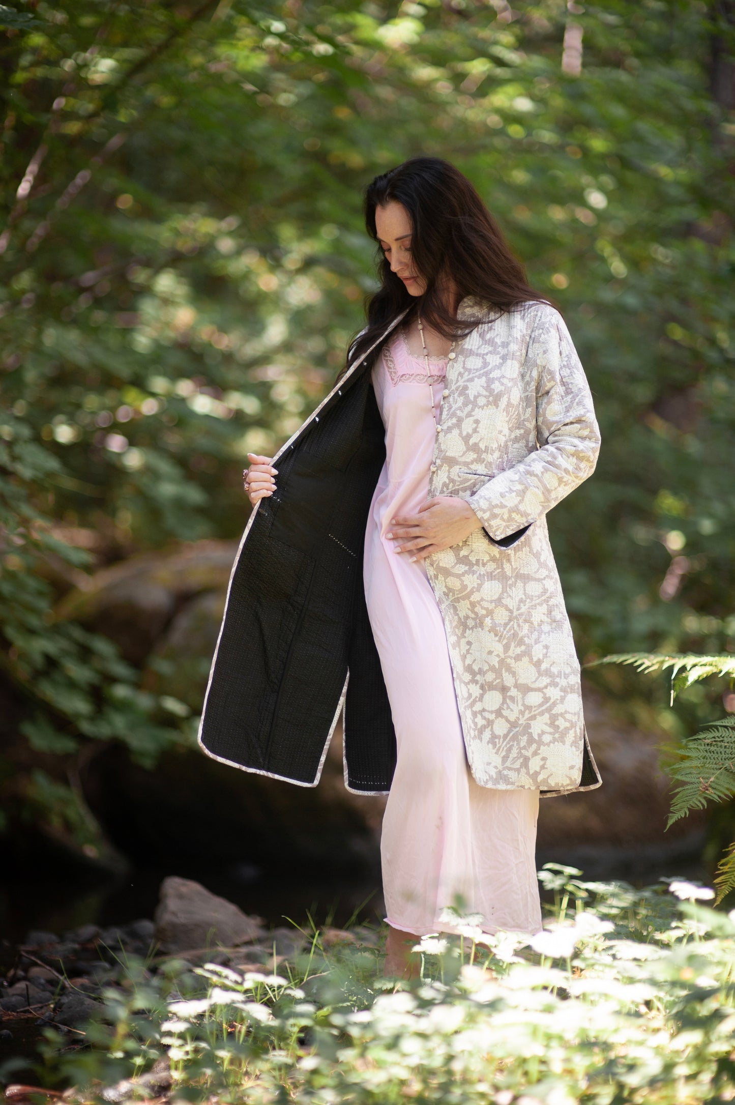 Quilted Fae Coat ~ Earth